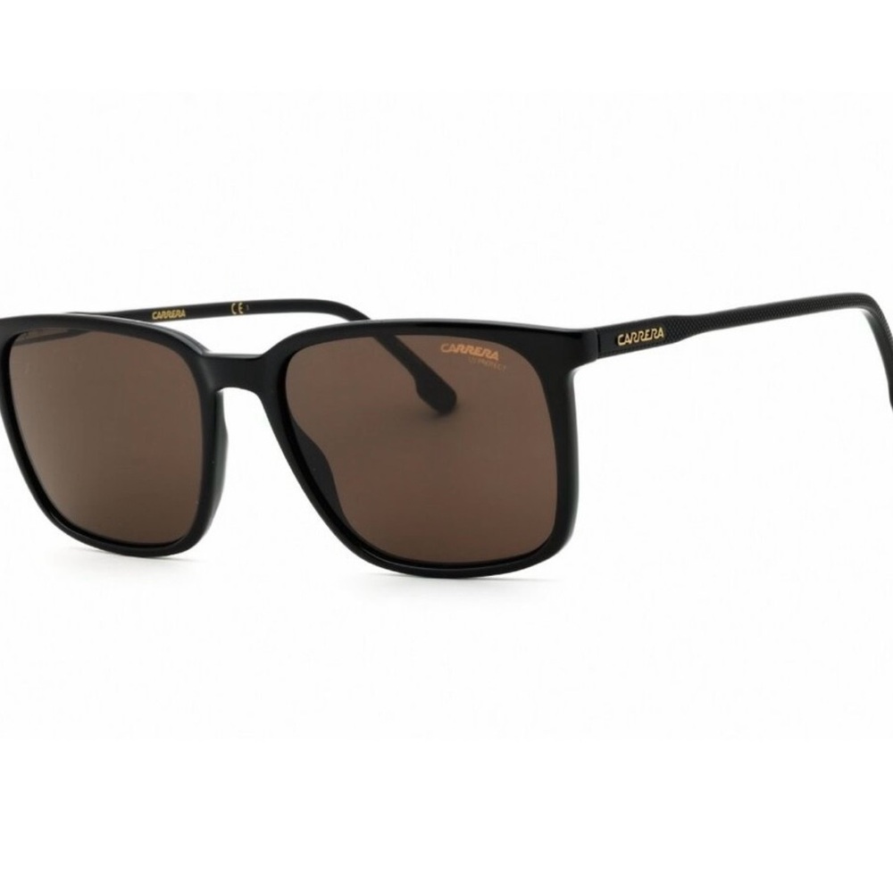 Carrera Men’s Designer Black Frame Brown Lens Sunglasses